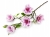 Piękny Bukiet Bukiecik Gałązka Magnolia Gumowa Fioletowa Do Wazonu 75cm