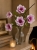 Piękny Bukiet Bukiecik Gałązka Magnolia Gumowa Fioletowa Do Wazonu 75cm