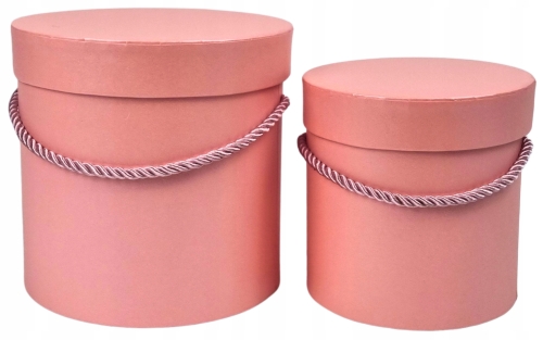 Flower box pudełko prezentowe na kwiaty 2w1 podwójne różowe Prezent Dekorac