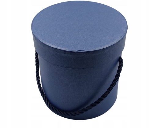 FLOWER BOX PUDEŁKO PREZENTOWE NIEBIESKIE DEKORACJA POMYSŁ NA PREZENT KWIATY