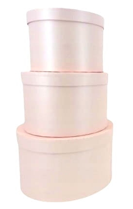 Pudełko Prezentowe Flower Box szeroki Świecące Pudrowy Róż