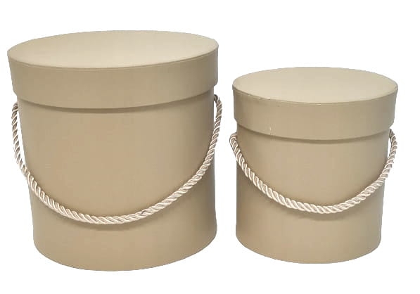 Pudełko Prezentowe Flower box pudełko na kwiaty 2w1 podwójne szampańskie