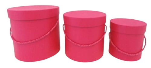 Flower box pudełko zestaw 3w1 fuksja Pudełko Prezentowe Pomysł na Prezent