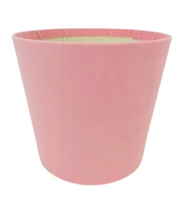 Flower box pudełko na kwiaty kubeczek różowy welurowy Prezent Prezentowe