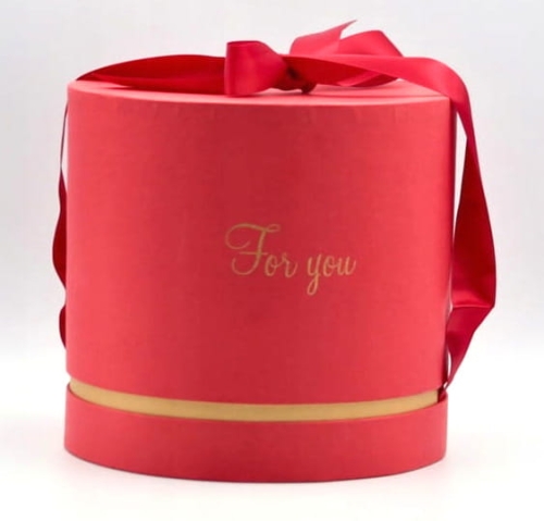 Pudełko Prezentowe Flowerbox Kwiaty Czerowone Pomysł Prezent Dzień Kobiet