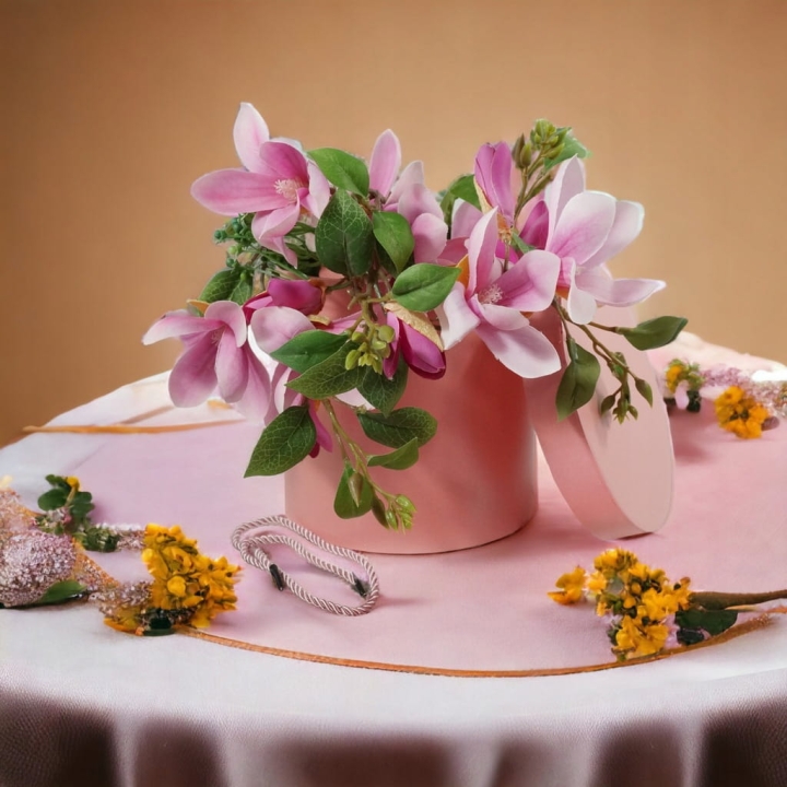 Flower Box Pudełko Prezentowe Komplet 3 Różowe Walentynki Pomysł na Prezent