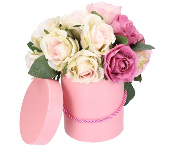 Pudełko Prezentowe Róż Różowe Pojedyncze Piękne Dekoracja Pomysł na Prezent