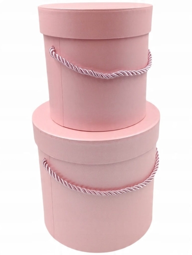 Flower box pudełko prezentowe na kwiaty 2w1 podwójne różowe Prezent Dekorac