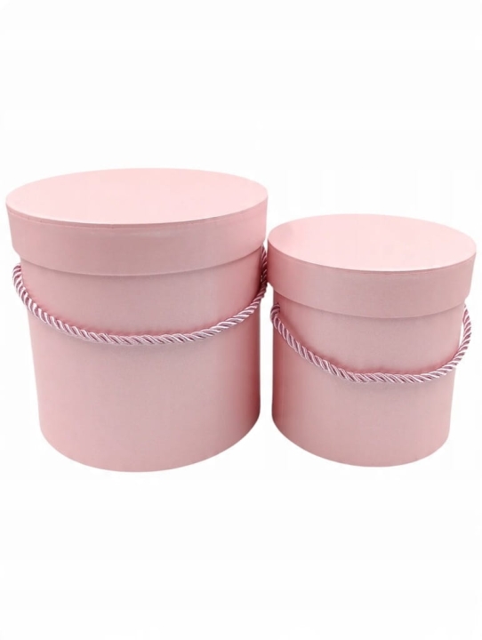 Flower box pudełko prezentowe na kwiaty 2w1 podwójne różowe Prezent Dekorac