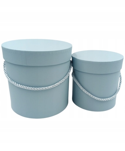 Flower Box Pudełko Prezentowe 2w1 błękitne błetki baby blue niebieskie