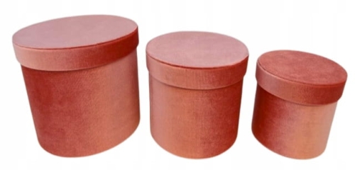 Flower Box Pudełko Prezentowe 3w1 Welur Welurowe Róż Różowe Pomysł Prezent