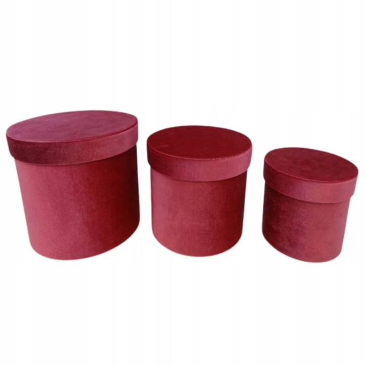 Flower Box Pudełko Prezentowe Welur 3w1 Welurowe Róż Różowe Prezent Jakość