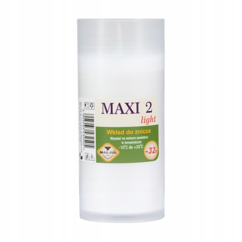 WKŁAD DO ZNICZY MAX-POL MAXI2 PARAFINOWY 12CM 1SZT