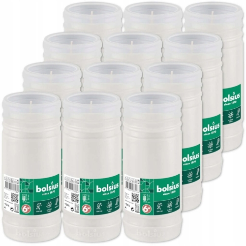 WKŁAD DO ZNICZA BOLSIUS 6 PARAFINOWY GRUBY