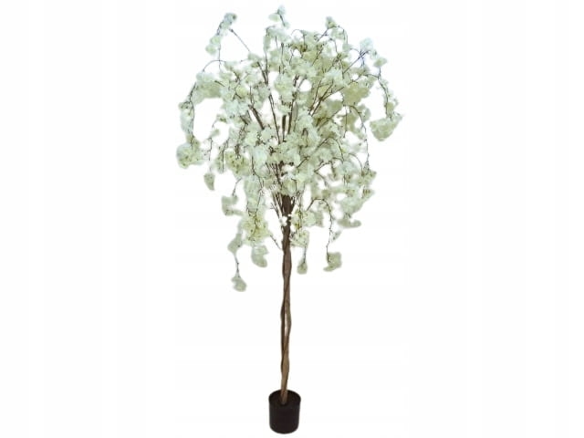 Drzewko dekoracyjne duże 220cm WIŚNIA WIŚNI BIAŁA DEKORACJA SAL DOMU SALI