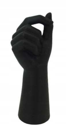 Ręka Figurka Figura czarna Palce Dekoracja Dłoń Rączka 28cm Łazienki Salonu