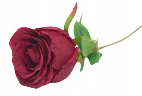 Sztuczna Róża Dekoracyjna – Czerwony Kwiat Sztuczne Kwiaty Walentynki