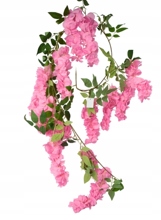 PIĘKNA GIRLANDA KWIATOWA SZTUCZNA SZTUCZNE KWIATY GIRLANDKA KOMUNIA DEKORAC