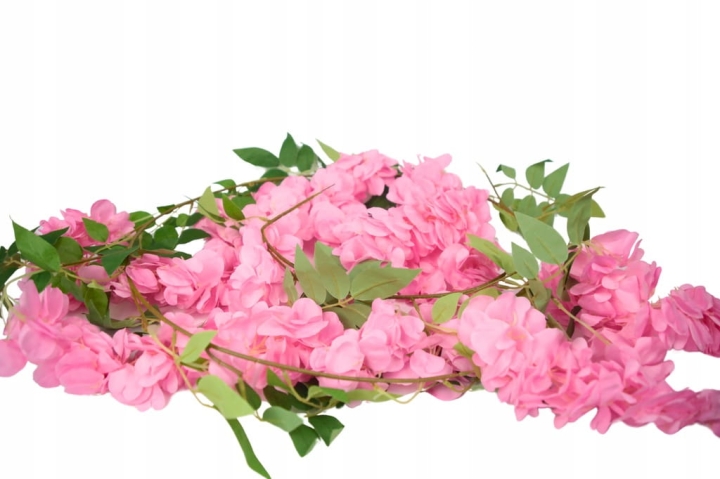 PIĘKNA GIRLANDA KWIATOWA SZTUCZNA SZTUCZNE KWIATY GIRLANDKA KOMUNIA DEKORAC