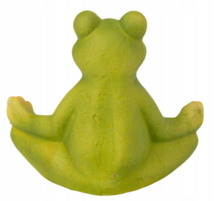 Figurka Figura Żaba do ogrodu do domu medytująca żaba słodka dekoracja dom