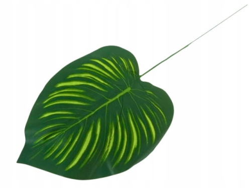 Sztuczny liść 1szt sztuczny listek 47cm piękny zielony duży dekoracja